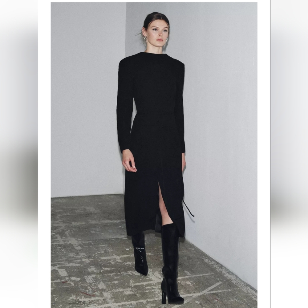 ZW COLLECTION ZARA COAT DRESS WITH SASH NWT SIZE MED